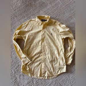 Ralph Lauren Men's Yellow Casual Button Down Shirt